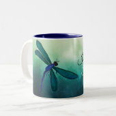 Dragonfly Tweekleurige Koffiemok (Voorkant links)