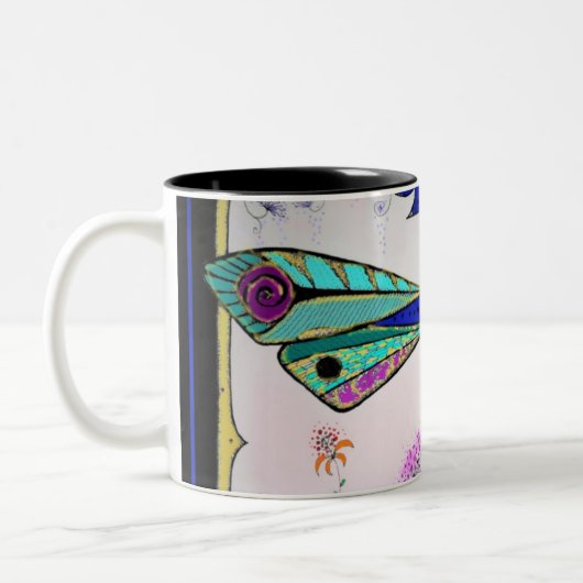 Dragonfly Tweekleurige Koffiemok (Links)