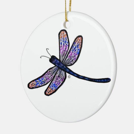 Dragonfly uit de hemel keramisch ornament (Links)