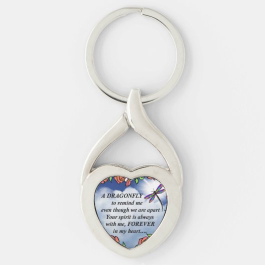 Dragonfly uit de hemel sleutelhanger (Voorkant)