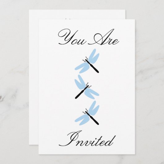 Dragonfly - Uitnodiging (Voorkant / Achterkant)