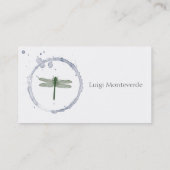 Dragonfly, uniek persoonlijk Visitekaartje (Achterkant)