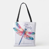 Dragonfly van de vrijheid tote bag (Achterkant)