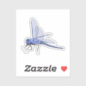 Dragonfly vector illustratie sticker (Vel)