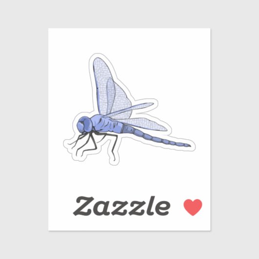 Dragonfly vector illustratie sticker (Vel)
