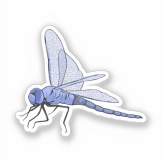 Dragonfly vector illustratie sticker