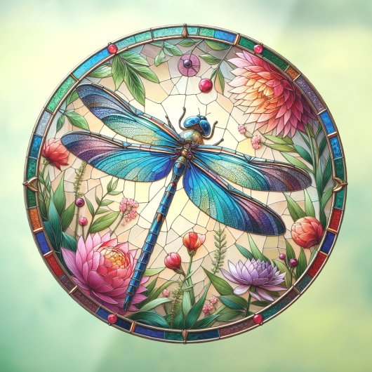 Dragonfly Venster Cling Raamsticker (Vel 3)