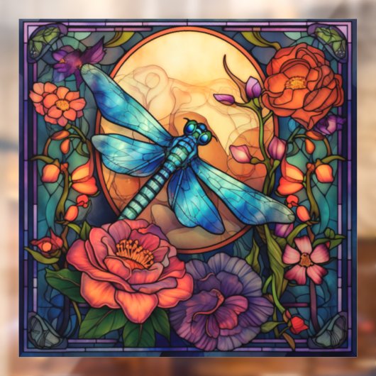 Dragonfly Venster Cling Raamsticker (Vel 2)