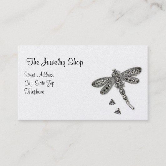 Dragonfly Verdroogd Visitekaartje (Voorkant)