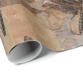  Dragonfly-vervormd Entomologische Patroon Cadeaupapier (Rol Hoek)