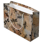  Dragonfly-vervormd Entomologische Patroon Groot Cadeauzakje (Achterkant Gekanteld)