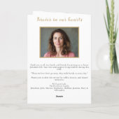 Dragonfly Viering van het Leven Begrafenisprogramm Programma (Achterkant)