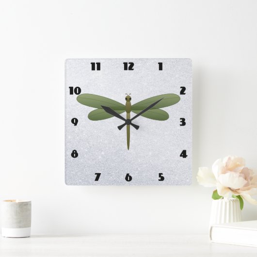 DRAGONFLY VIERKANTE KLOK (Huis)