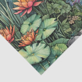 Dragonfly Vijver Lili pads Dragonflies Tissuepapier (Detail)