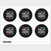 Dragonfly vindt Joy op reis Ronde Sticker (Vel)