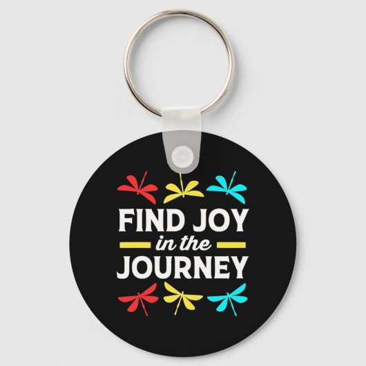 Dragonfly vindt Joy op reis Sleutelhanger (Voorkant)
