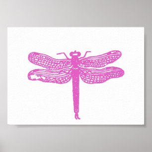 Dragonfly Violet afdrukken Poster