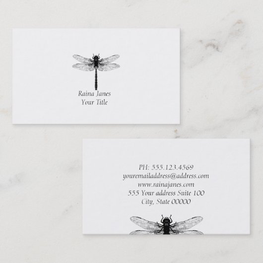 Dragonfly Visitekaartje (Voorkant / Achterkant)