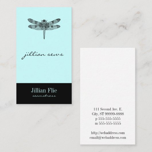 Dragonfly Visitekaartje (Voorkant / Achterkant)