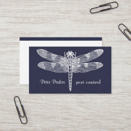 Dragonfly-Visitekaartje | middernacht faux flannel Visitekaartje