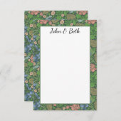 Dragonfly vliegt in een Engelse tuin Bedankkaart (Voorkant / Achterkant)