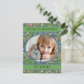 Dragonfly vliegt in een Engelse tuin Briefkaart (Staand voorkant)