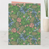  Dragonfly vliegt in een Engelse tuin Kaart (Achterkant)