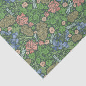  Dragonfly vliegt in een Engelse tuin Tissuepapier (Detail)