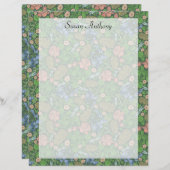 dragonfly vliegt in het Engels Tuinpapier (Voorkant / Achterkant)