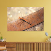 Dragonfly voor magisch kijken canvas afdruk (Insitu (Woonkamer))