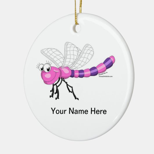 Dragonfly - Vrouw Keramisch Ornament (Links)