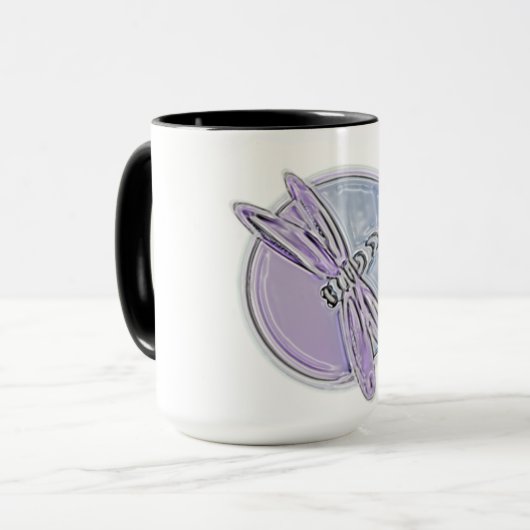 Dragonfly W Paars Mok (Voorkant links)
