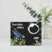 Dragonfly Waarnemend de totale zonnecrisis 2017 Briefkaart (Staand voorkant)