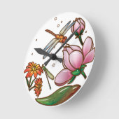 Dragonfly-wandklok Ronde Klok (Hoek)