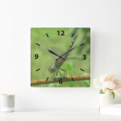 Dragonfly-wandklok Vierkante Klok (Huis)
