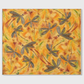 Dragonfly Warm Breeze Wrapppapier Cadeaupapier (Vlak)