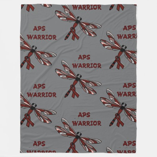 Dragonfly/Warrior...APS-griepcontainer Fleece Deken (Voorkant)
