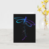 Dragonfly Warrior Semicolon Suicide Prevention Awa Kaart (Gele Bloem)