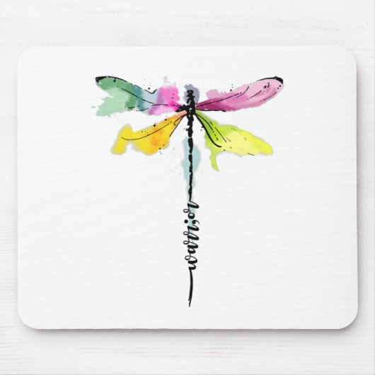 Dragonfly Warrior Semicolon Suicide Prevention Awa Muismat (Voorkant)
