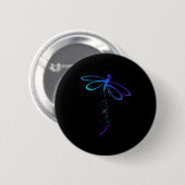 Dragonfly Warrior Semicolon Suicide Prevention Awa Ronde Button 5,7 Cm (Voorkant /achterkant)