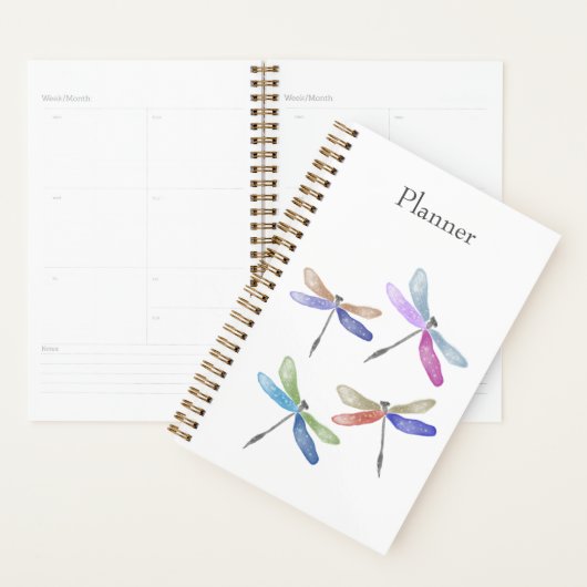 Dragonfly Watercolor Annual Planner  (Display)