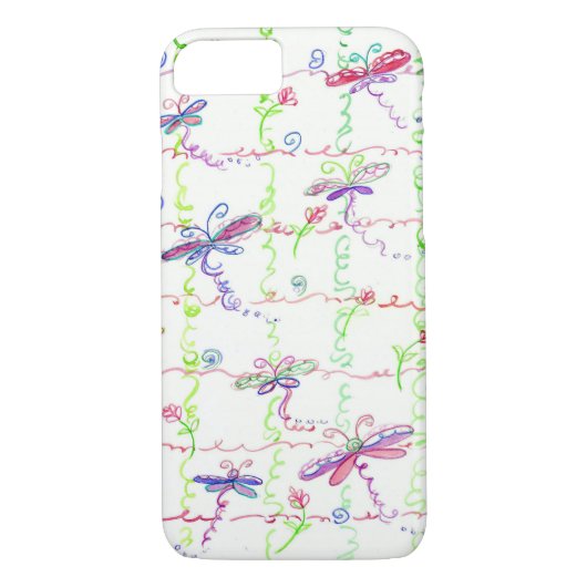 Dragonfly Waterverf Bug Insect Art Case-Mate iPhone Case (Achterkant)