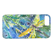Dragonfly-waterverf Case-Mate iPhone Case (Achterkant (Horizontaal))