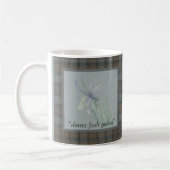 Dragonfly Waterverf Fraser Clan Tartan Quote Koffiemok (Links)