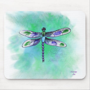 Dragonfly Waterverf Mousepad Muismat