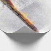 Dragonfly Waterverf Pastel White Achtergrond Cadeaupapier (Hoek)