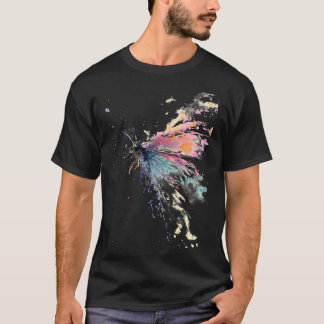 Dragonfly Waterverf Splashing T-shirt