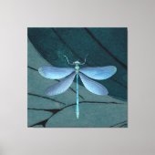 Dragonfly-waterverf tekenen canvas afdruk (Voorkant)