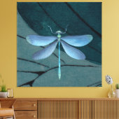 Dragonfly-waterverf tekenen canvas afdruk (Insitu (Woonkamer))