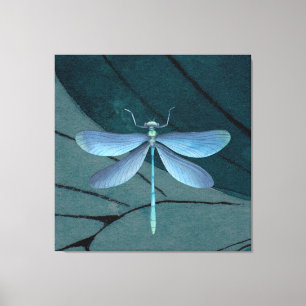 Dragonfly-waterverf tekenen canvas afdruk